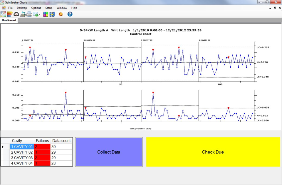 screenshot of GainSeeker Suite